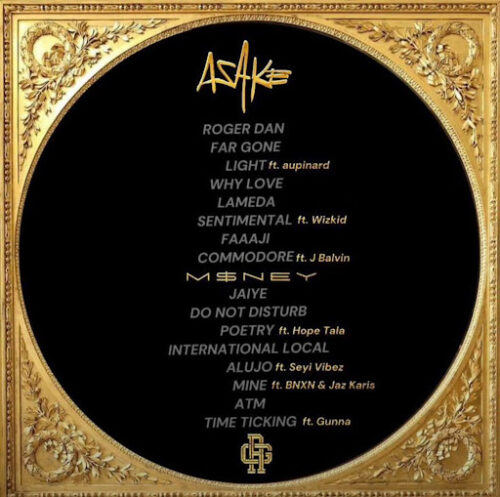 Asake Reveals Tracklist for Highly Anticipated Album, M$NEY 2 Asake - M$NEY Album Tracklist