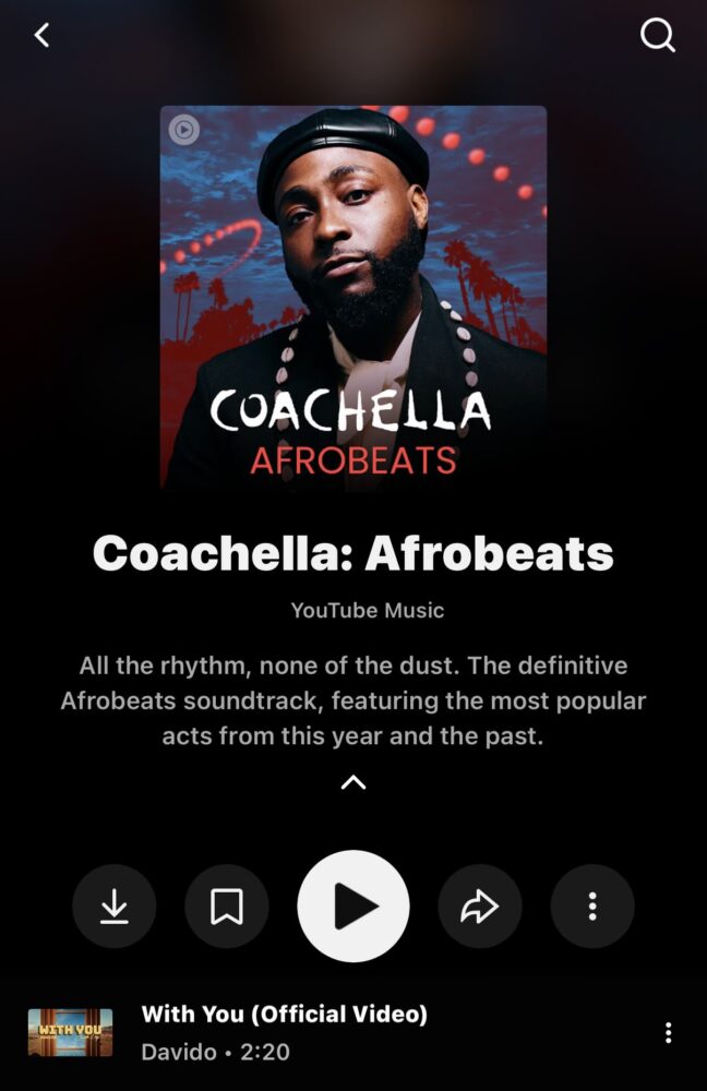 Davido Takes Center Stage on “Coachella: Afrobeats” Playlist