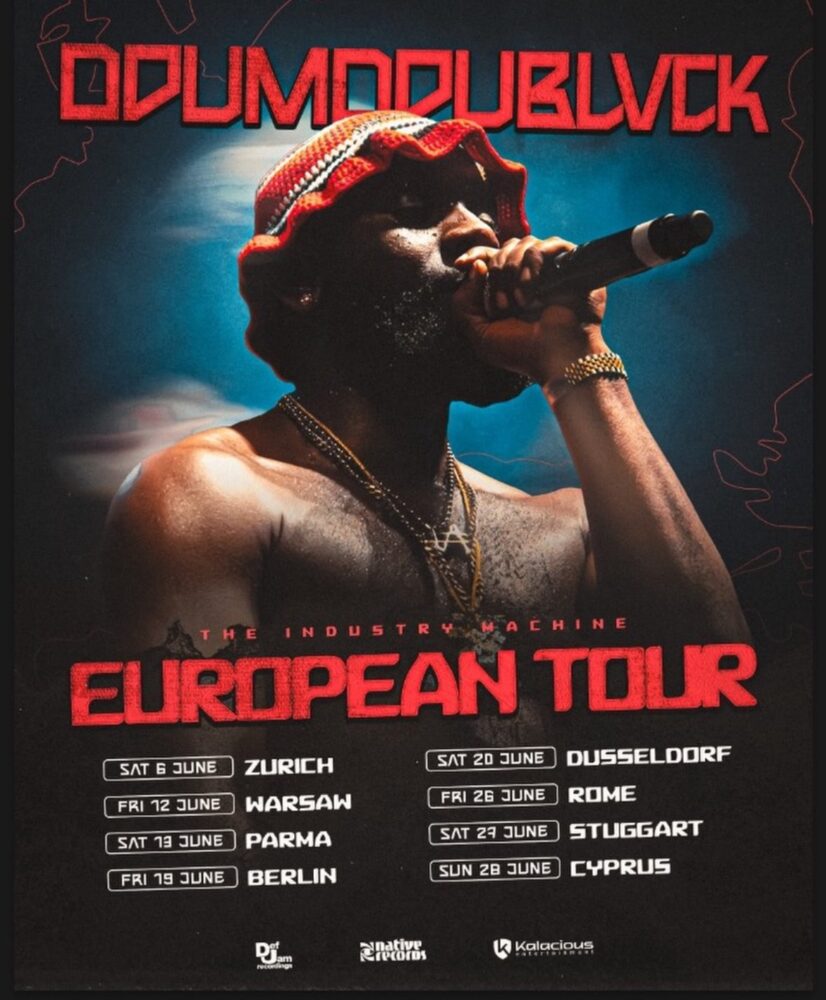 Odumodublvck Announces Industry Machine European Tour Set for June Kickoff