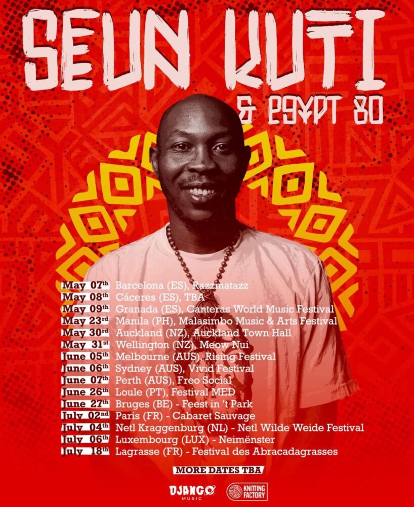 Seun Kuti with Egypt 80 Tour
