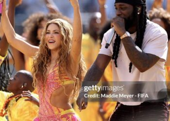 History Made: Burna Boy Completes FIFA World Cup Performance Milestone 4 Shakira & Burna Boy at the FIFA World Cup Final Halftime Show